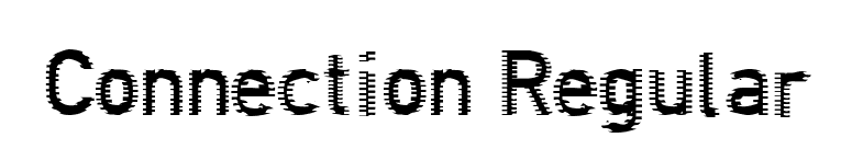 Connection Regular font preview
