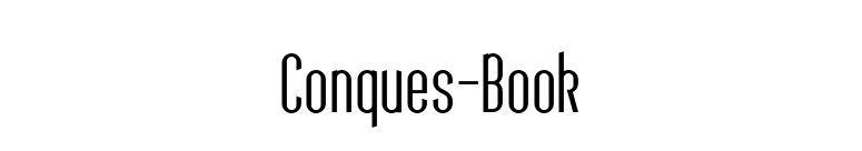 Conques-Book font preview