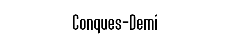 Conques-Demi font preview