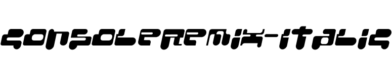 ConsoleRemix-Italic font preview