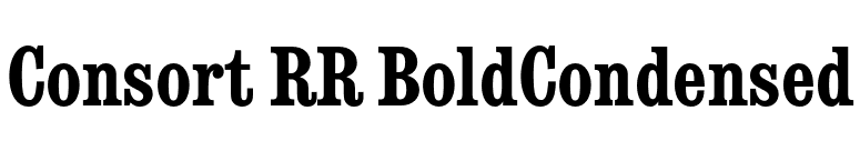 Consort RR BoldCondensed font preview