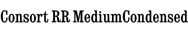 Consort RR MediumCondensed font preview