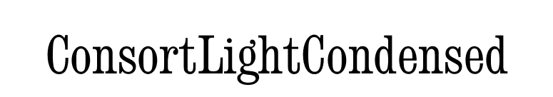 ConsortLightCondensed font preview