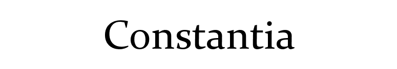 Constantia font preview
