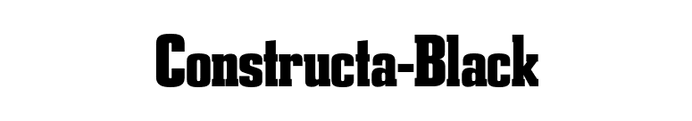 Constructa-Black font preview