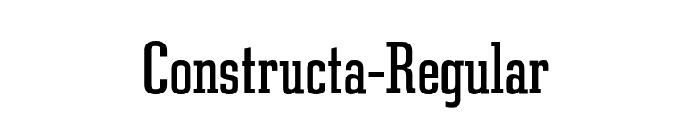 Constructa-Regular font preview