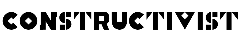 Constructivist font preview