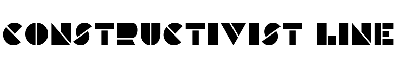 Constructivist Line font preview