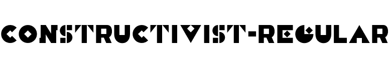Constructivist-Regular font preview
