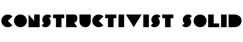 Constructivist Solid font preview