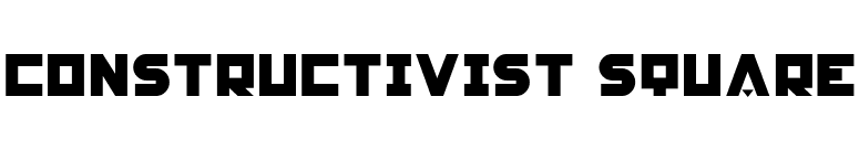Constructivist Square font preview