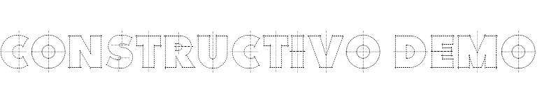 Constructivo Demo font preview