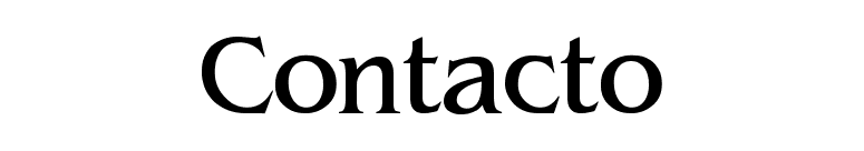 Contacto font preview
