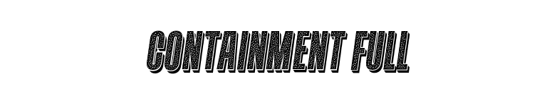 Containment Full font preview