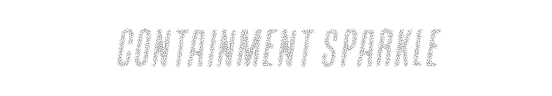 Containment Sparkle font preview