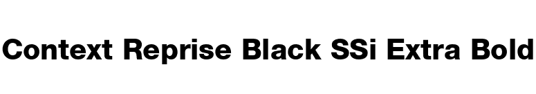Context Reprise Black SSi Extra Bold font preview