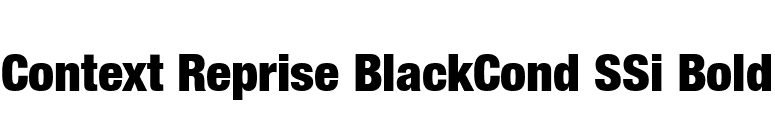 Context Reprise BlackCond SSi Bold font preview