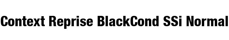 Context Reprise BlackCond SSi Normal font preview