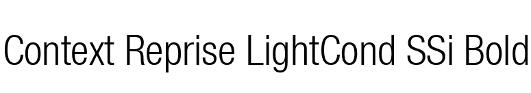 Context Reprise LightCond SSi Bold font preview