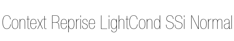 Context Reprise LightCond SSi Normal font preview