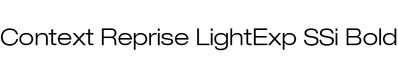 Context Reprise LightExp SSi Bold font preview