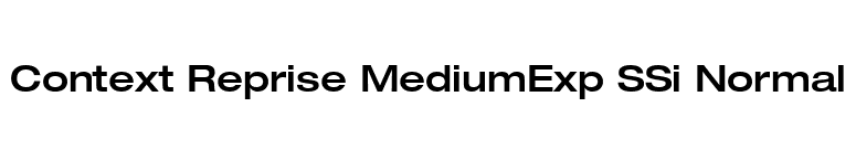 Context Reprise MediumExp SSi Normal font preview