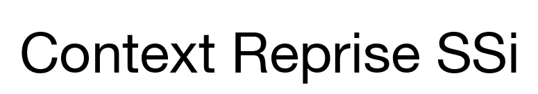 Context Reprise SSi font preview