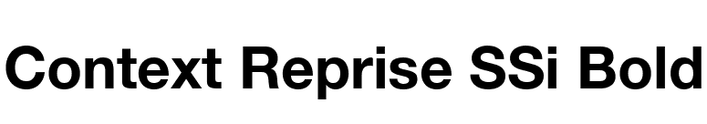 Context Reprise SSi Bold font preview