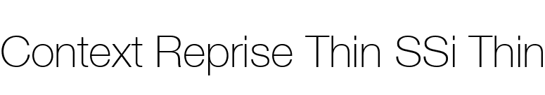 Context Reprise Thin SSi Thin font preview