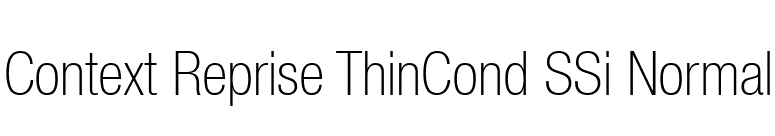 Context Reprise ThinCond SSi Normal font preview