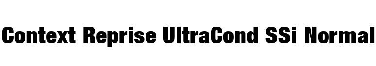 Context Reprise UltraCond SSi Normal font preview