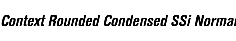 Context Rounded Condensed SSi Normal font preview