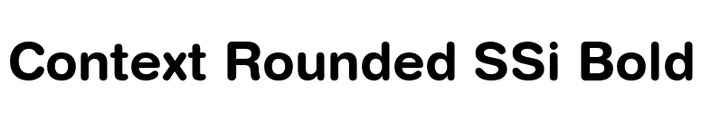 Context Rounded SSi Bold font preview
