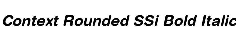 Context Rounded SSi Bold Italic font preview