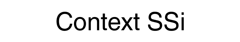 Context SSi font preview