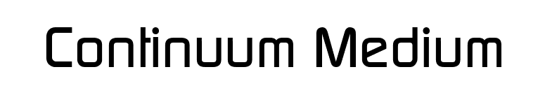 Continuum Medium font preview