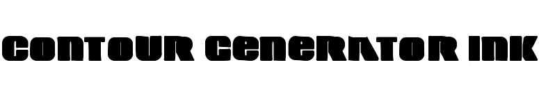 Contour Generator Ink font preview