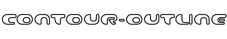 Contour-Outline font preview
