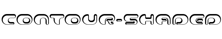 Contour-Shaded font preview