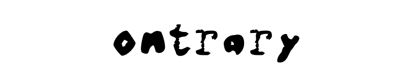 Contrary font preview