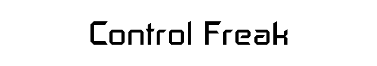 Control Freak font preview