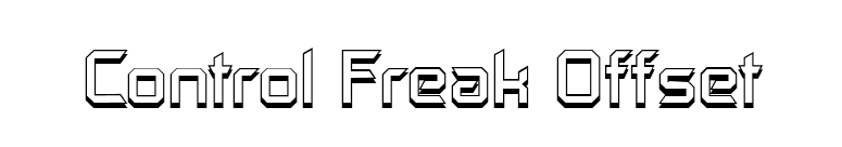 Control Freak Offset font preview