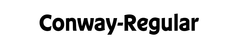 Conway-Regular font preview