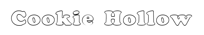 Cookie Hollow font preview