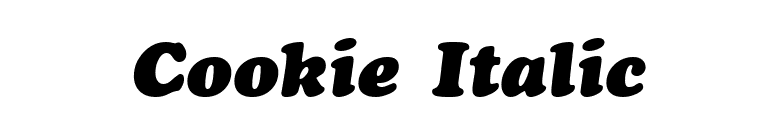 Cookie Italic font preview