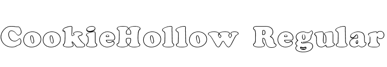 CookieHollow Regular font preview