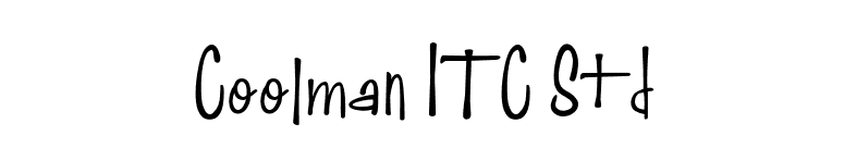 Coolman ITC Std font preview