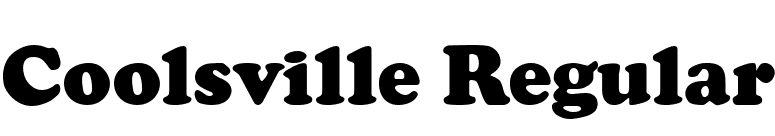 Coolsville Regular font preview