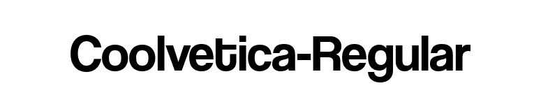 Coolvetica-Regular font preview