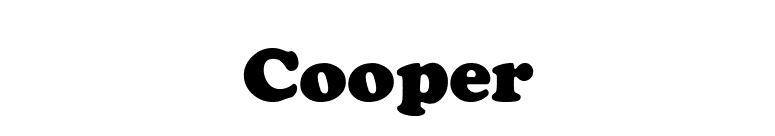 Cooper font preview